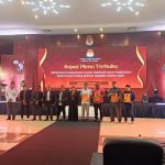 KPU menggelar penetapan Bupati-Wakil Bupati Jember 2025-2030 yaitu Gus Fawait dan Djoko Susanto yang diwakilkan oleh ketua Tim Pemenangnya yaitu Gogot Cahyo Baskoro. Foto:istimewa