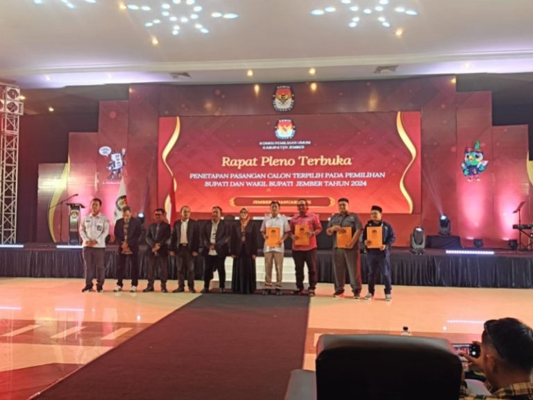 KPU Tetapkan Gus Fawait-Djoko Susanto sebagai Bupati dan Wakil Bupati Jember 2025-2030