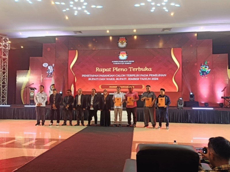 KPU Tetapkan Gus Fawait-Djoko Susanto sebagai Bupati dan Wakil Bupati Jember 2025-2030 KPU Tetapkan Gus Fawait-Djoko Susanto sebagai Bupati dan Wakil Bupati Jember 2025-2030