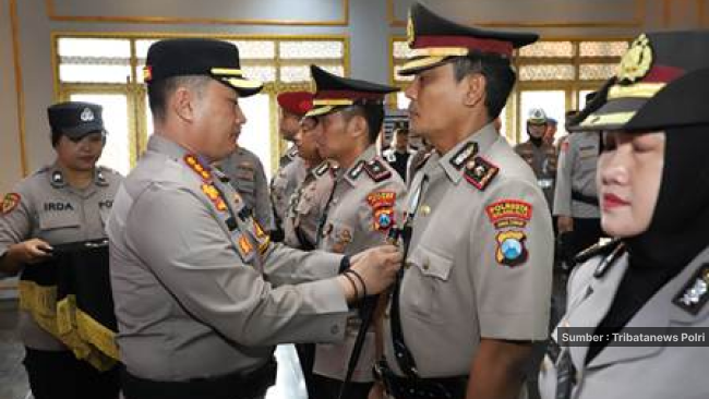 Sertijab PJU dan Kapolsek Polresta Malang Kota: Komitmen Jaga Kamtibmas Tetap Kondusif