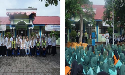 Jasa Raharja Sosialisasi PPKL di SMPN 1 Badas Kediri, Tekan Angka Kecelakaan Pelajar