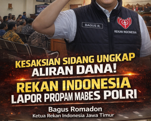REKAN INDONESIA AKAN LAPORKAN KE PROPAM MABES POLRI DUGAAN KAPOLSEK TERIMA ALIRAN DANA KKN PERANGKAT DESA KEDIRI