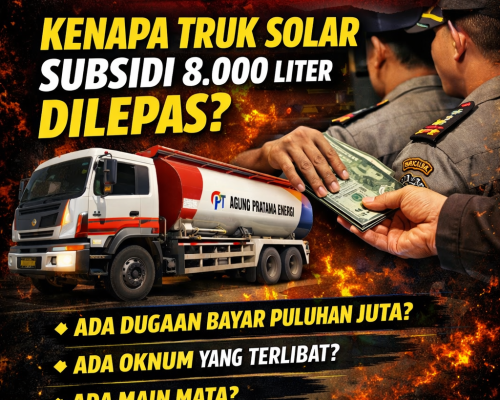 Diduga Bayar Puluhan Juta, Truk Tangki Solar Subsidi Lepas dari Penanganan Aparat – Publik Soroti Kinerja Polres Tulungagung