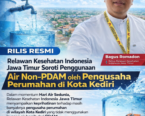 Relawan Kesehatan Indonesia Jawa Timur Soroti Penggunaan Air Non-PDAM oleh Pengusaha Perumahan di Kota Kediri