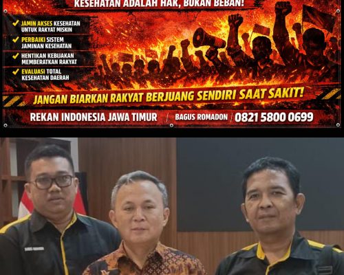 DUGAAN KEGAGALAN JAMIN HAK KESEHATAN RAKYAT MISKIN -REKAN INDONESIA JAWA TIMUR AKAN LAPORKAN BUPATI BLITAR KE MENTERI HAM RI