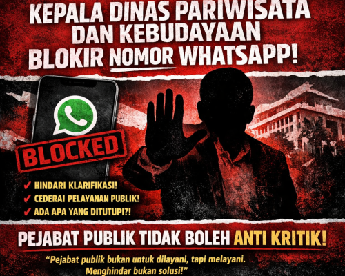 REKAN INDONESIA JAWA TIMUR SESALKAN SIKAP KEPALA DINAS PARIWISATA DAN KEBUDAYAAN