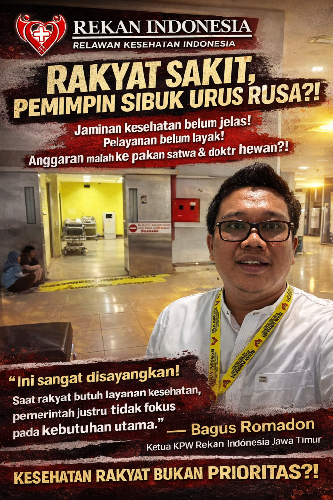 Masyarakat Bingung Jaminan Kesehatan, Rekan Indonesia Jatim Soroti Prioritas Bupati Tulungagung Ngurus Rusa