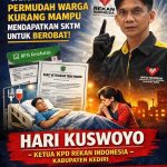 Hari Kuswoyo – Ketua KPD Rekan Indonesia Kabupaten Kediri Mengecam Lurah yang Mempersulit Pembuatan SKTM untuk Aktivasi BPJS