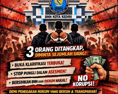 Rekan Indonesia Jatim Rencanakan Aksi Damai di BNN Kota Kediri Terkait Dugaan Permintaan Uang