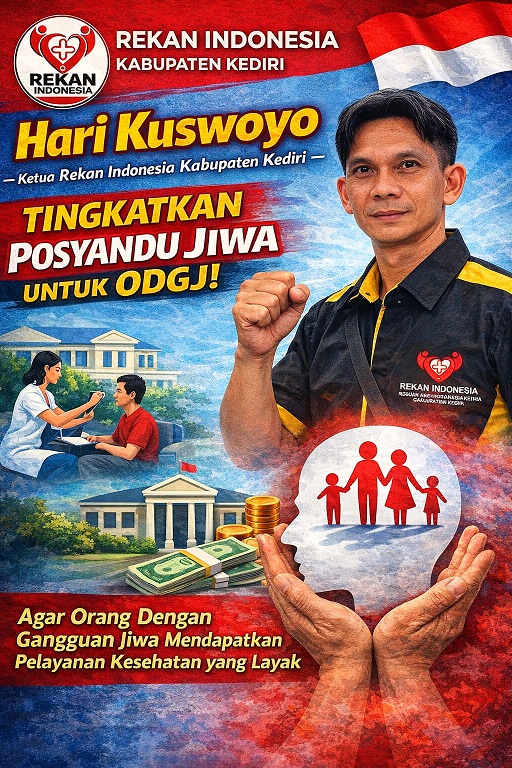 Hari Kuswoyo Dorong Puskesmas di Kabupaten Kediri Tingkatkan Posyandu Jiwa untuk ODGJ