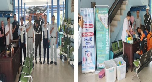 Jasa Raharja Layani Cek Kesehatan Gratis Bagi Pemudik di Terminal Pare Kabupaten Kediri