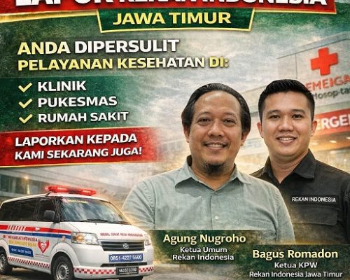 Rekan Indonesia Jawa Timur Buka Layanan Pengaduan Pelayanan Kesehatan untuk Masyarakat