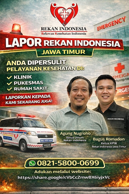 Rekan Indonesia Jawa Timur Buka Layanan Pengaduan Pelayanan Kesehatan untuk Masyarakat