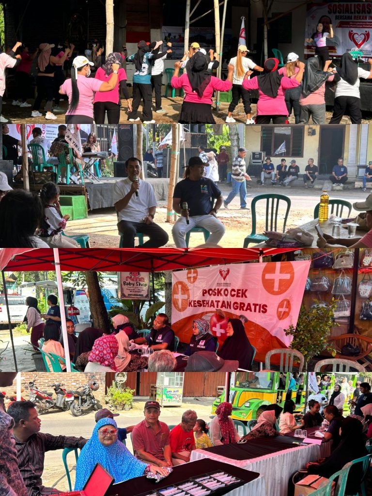 Ratusan Warga Kediri Ikuti Cek Kesehatan & Senam Sehat Gratis, Kepala BPJS Kesehatan Kediri Turun Langsung Beri Penjelasan