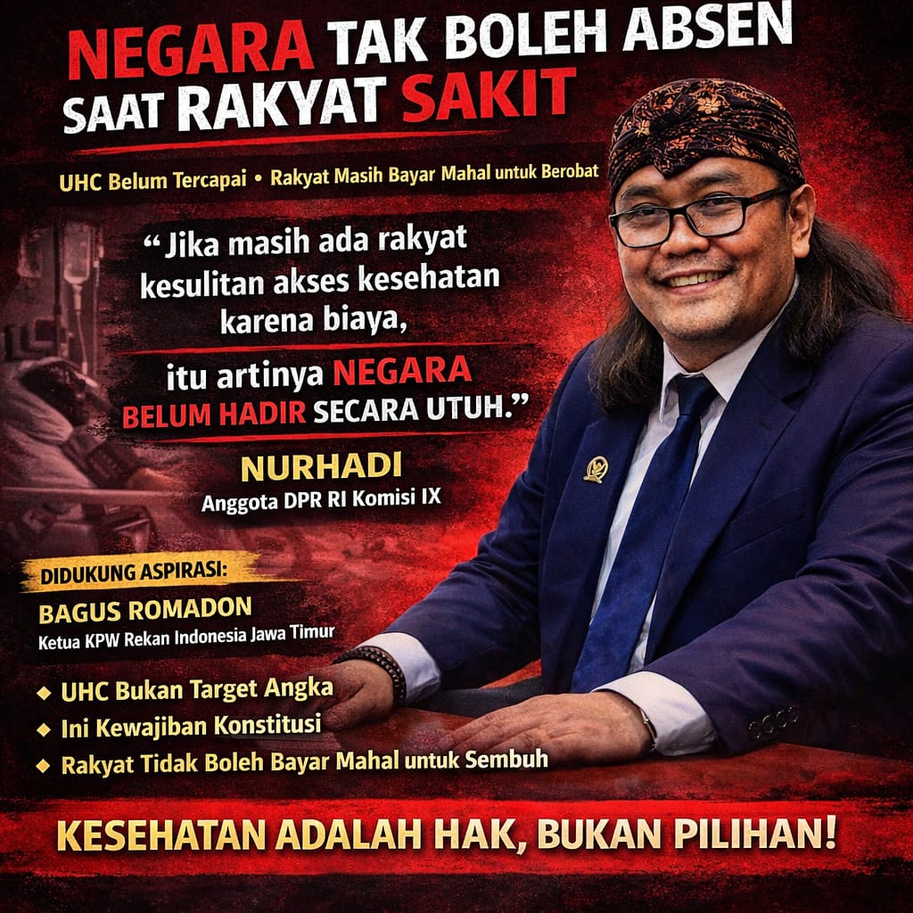 DPR Soroti UHC Mandek di Daerah, Nurhadi: Negara Tak Boleh Absen Saat Rakyat Sakit DPR Soroti UHC Mandek di Daerah, Nurhadi: Negara Tak Boleh Absen Saat Rakyat Sakit