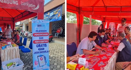Jasa Raharja Cabang Kediri Laksanakan Pemeriksaan Kesehatan Gratis di Kantor Kecamatan Sendang Kabupaten Tulungagung