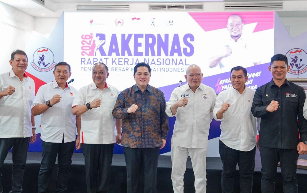 Rakernas Muaythai Indonesia 2026, Menpora Apresiasi Kepemimpinan LaNyalla dan Dorong Prestasi serta Industri Olahraga Rakernas Muaythai Indonesia 2026, Menpora Apresiasi Kepemimpinan LaNyalla dan Dorong Prestasi serta Industri Olahraga