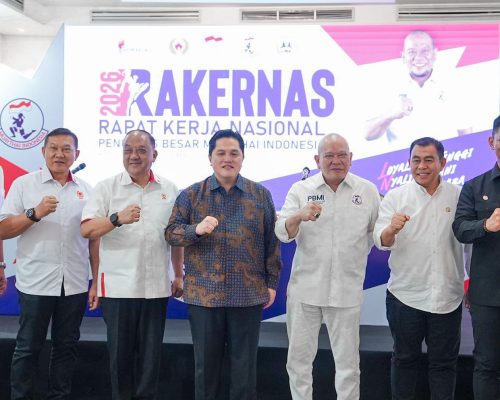 Rakernas Muaythai Indonesia 2026, Menpora Apresiasi Kepemimpinan LaNyalla dan Dorong Prestasi serta Industri Olahraga