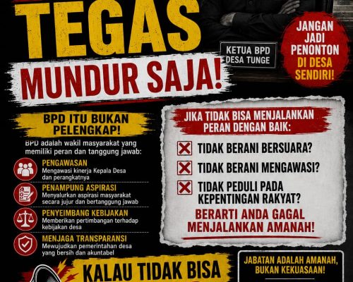 Soroti Dugaan Pelanggaran Etik di Desa Tunge, Aliansi Kediri Bangkit Akan Gelar Aksi Damai