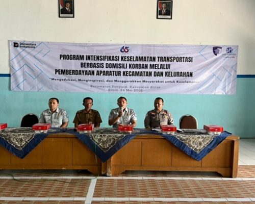 Jasa Raharja Kediri Sosialisasikan Program Keselamatan Transportasi Berbasis Domisili Korban di Ponggok
