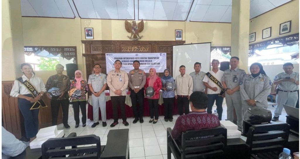 Jasa Raharja Kediri Gelar Intensifikasi Keselamatan Transportasi berbasis domisili korban di kec Rejoso Kabupaten Nganjuk