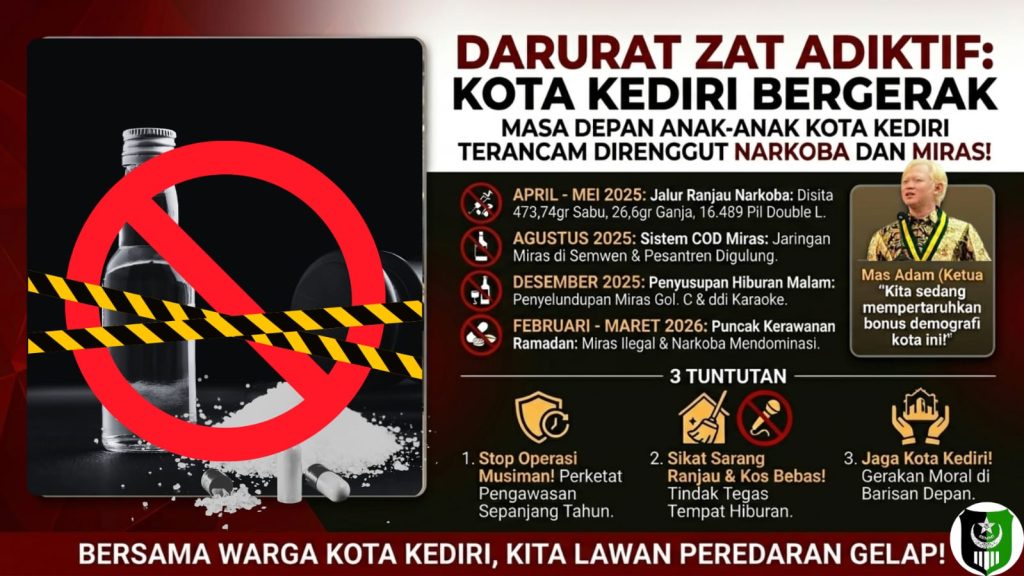 Darurat Zat Adiktif: SEMMI Kediri Raya Sebut Masa Depan Anak Kota Kediri Berada di Ujung Tanduk