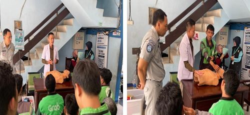 Tingkatkan Pemahaman Penanganan Gawat Darurat, Jasa Raharja Kediri Gelar Pelatihan PPGD Kepada Komunitas Pengemudi Angkutan Ojek Online