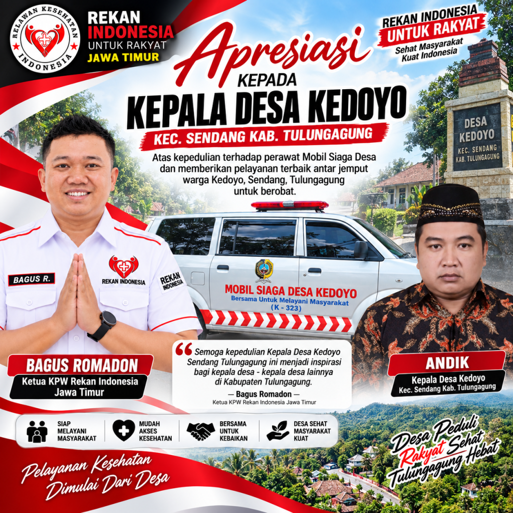 Bagus Romadon Apresiasi Kades Kedoyo, Mobil Siaga Desa Jadi Andalan Warga Berobat Bagus Romadon Apresiasi Kades Kedoyo, Mobil Siaga Desa Jadi Andalan Warga Berobat