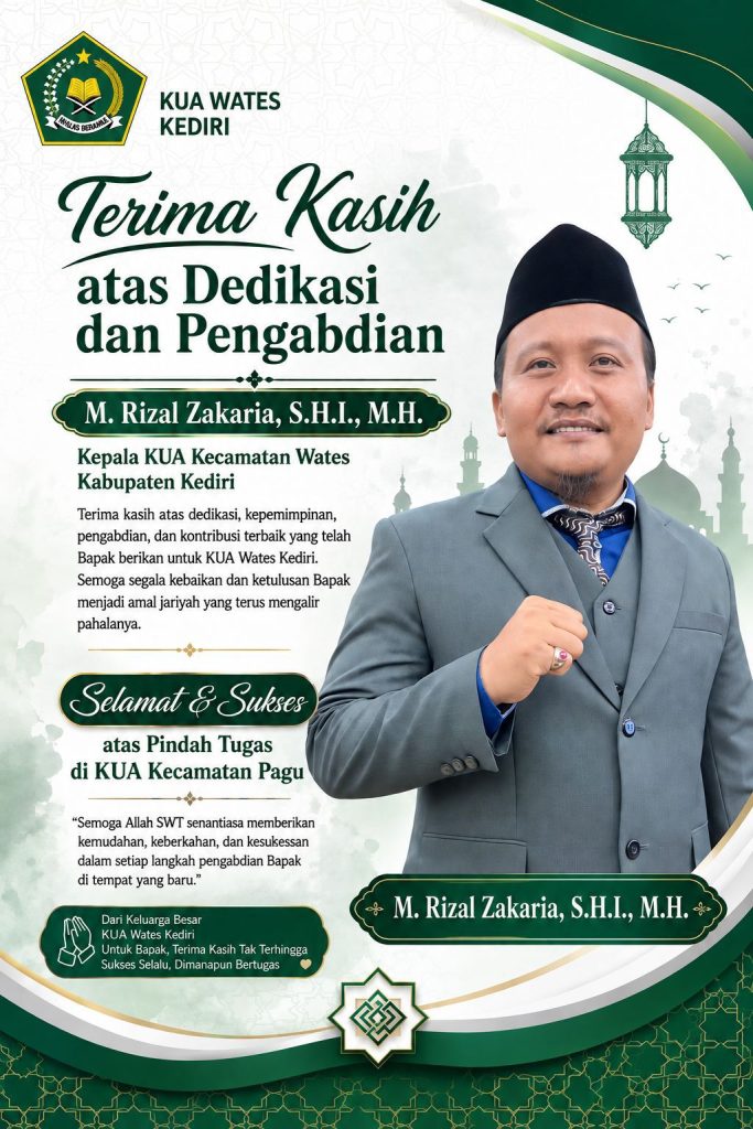 Nahkoda Baru KUA Pagu, Gus Riza Zakaria Bawa Rekam Jejak Dakwah dan Pengabdian Nahkoda Baru KUA Pagu, Gus Riza Zakaria Bawa Rekam Jejak Dakwah dan Pengabdian