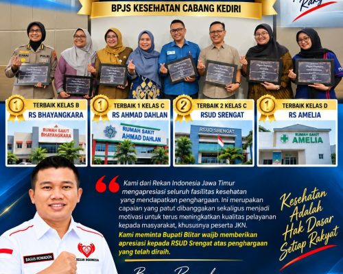 Rekan Indonesia Apresiasi Fasilitas Kesehatan Peraih Penghargaan Pelayanan JKN 2026