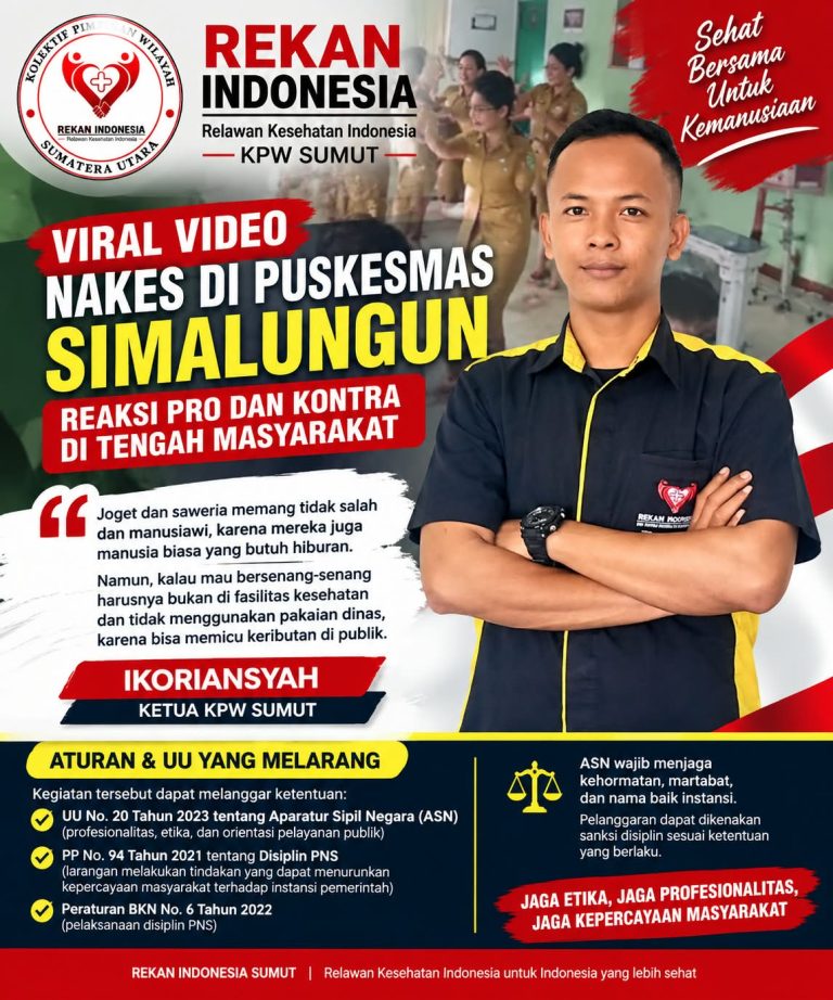 Viral Video Nakes di Puskesmas Simalungun, Ikoriansyah: Hiburan Manusiawi, Tetapi Tetap Harus Memperhatikan Etika dan Aturan Kedinasan