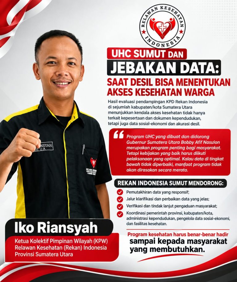 UHC Sumut Dan Jebakan Data: Saat Desil Bisa Menentukan Akses Kesehatan Warga
