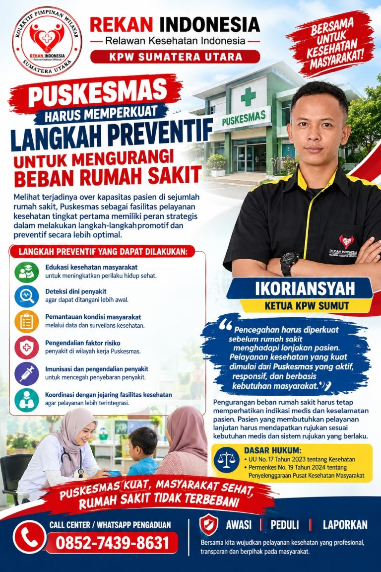 Puskesmas Harus Perkuat Langkah Preventif Untuk Kurangi Beban Rumah Sakit