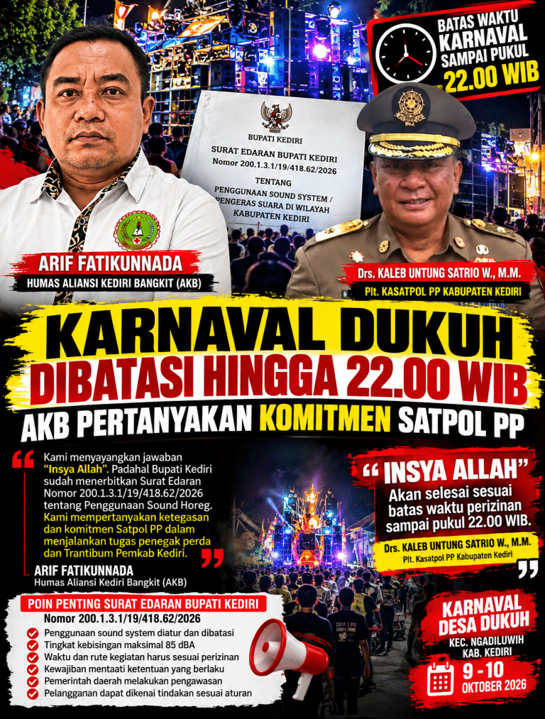 Karnaval Dukuh Dibatasi hingga 22.00 WIB, AKB Pertanyakan Komitmen Satpol PP