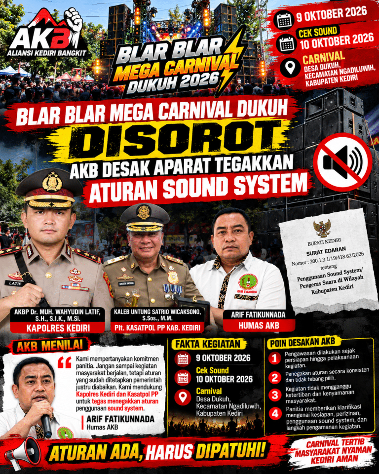 Blar Blar Mega Carnival Dukuh Disorot, AKB Desak Aparat Tegakkan Aturan Sound System