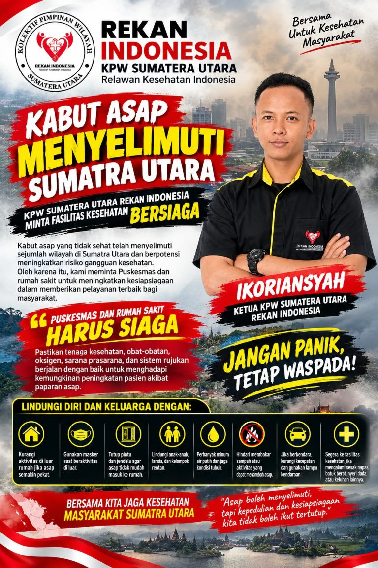 Kabut Asap Menyelimuti Sumatra Utara, Rekan Indonesia Desak Pemerintah Perkuat Kesiap Siagaan Kesehatan
