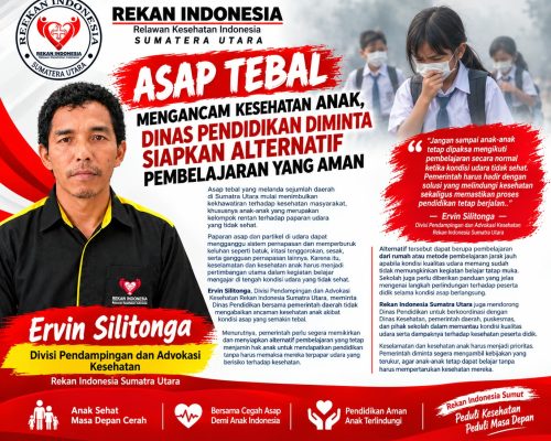 Asap Tebal Ancam Kesehatan Anak, Dinas Pendidikan Diminta Siapkan Alternatif Pembelajaran Yang Aman