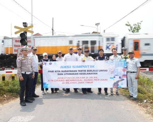 Tindak Lanjut Evaluasi FKLL: Jasa Raharja Kediri Gelar Aksi Simpatik Di Titik Rawan Kecelakaan Ngadiluwih